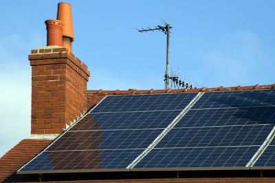 solar panels on British roof